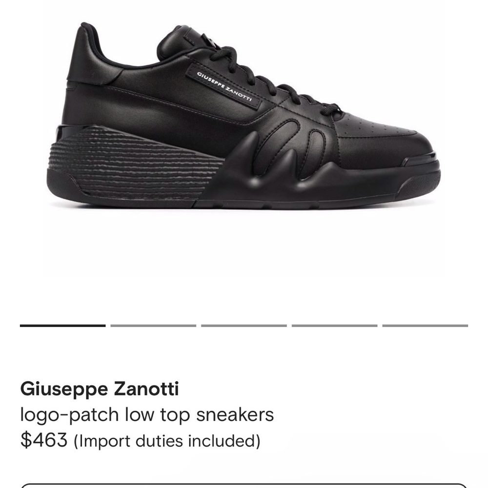 Giuseppe Zanitti Men’s Black Sneaker shoes